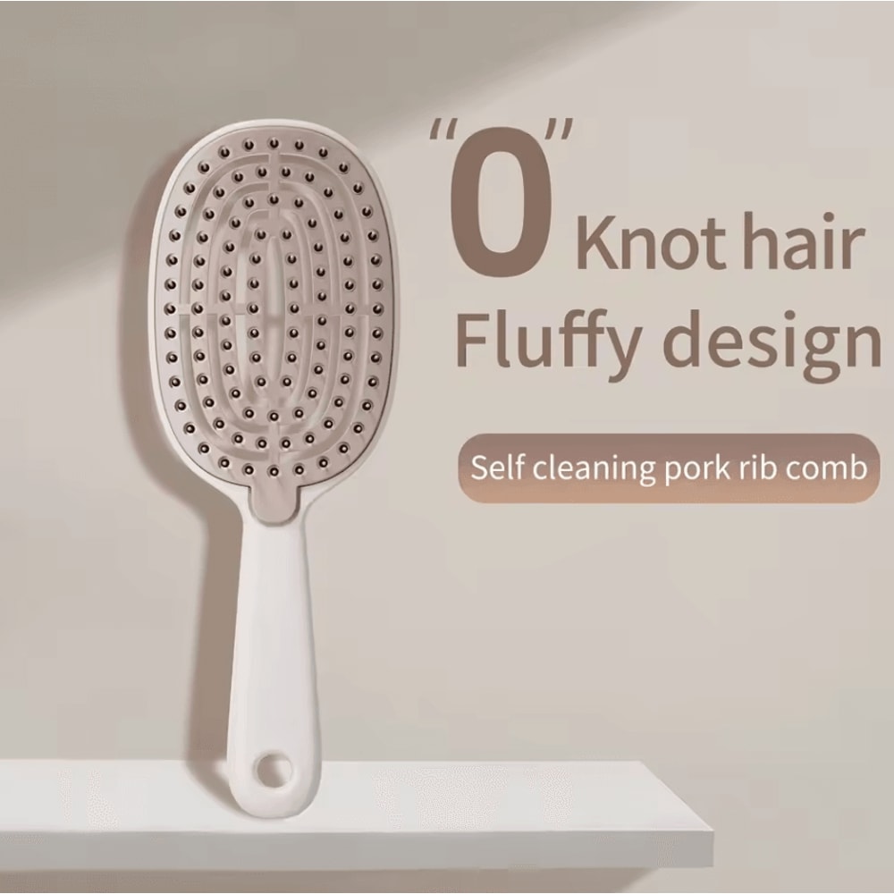Portable Hollow Design Hair Comb Brush AntiTangle Scalp Massage Hairbrush For Women 0