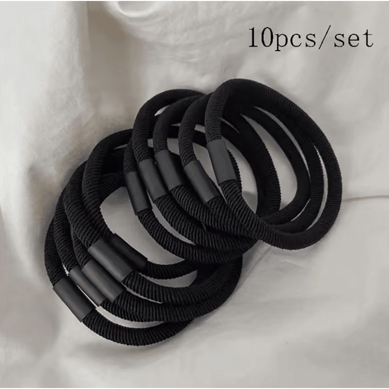 Elastic Hair Bands Set Thick High Elasticity Hair Ties For Women And Girls 6
