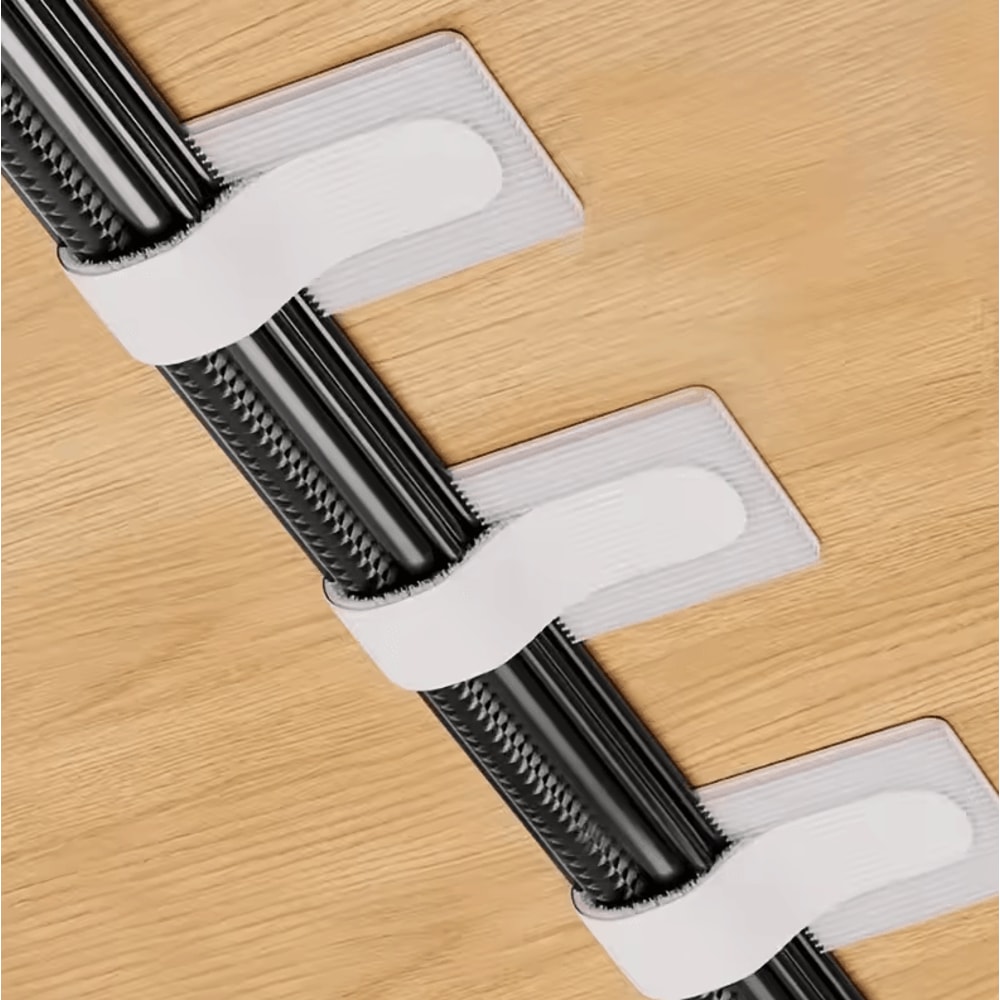 Self Adhesive Cable Organizer Clips 10pcs Wire Management Holders For Desk And Wall 2