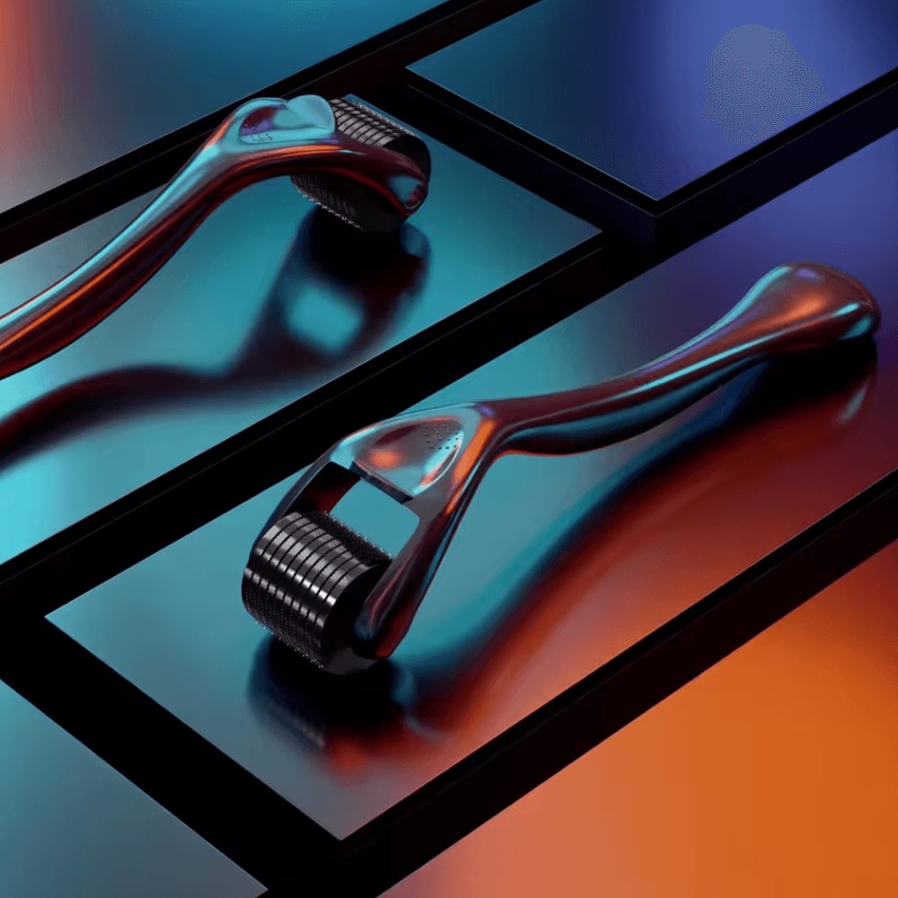 Stainless Steel Facial Roller Precision Skin Massager Gentle Exfoliating Skincare Tool 0