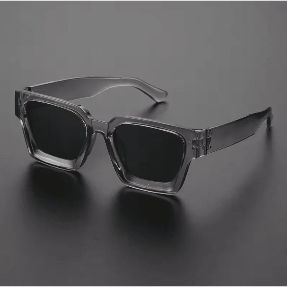 Unisex Square Frame Fashion Sunglasses Stylish Plastic Shades For Beach Driving Street Photography 4