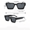 Unisex Square Frame Fashion Sunglasses Stylish Plastic Shades For Beach Driving Street Photography 2