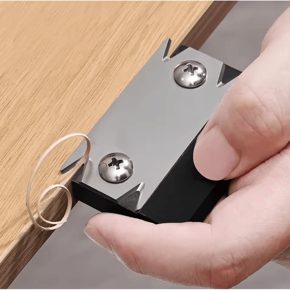 Woodworking Chamfer And Deburring Tool Edge Corner Planer Fillet Scraper Knife 0