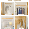 LeftSide PullOut Sliding Closet Hanger With 8 Hooks SpaceSaving Wardrobe Organizer 4