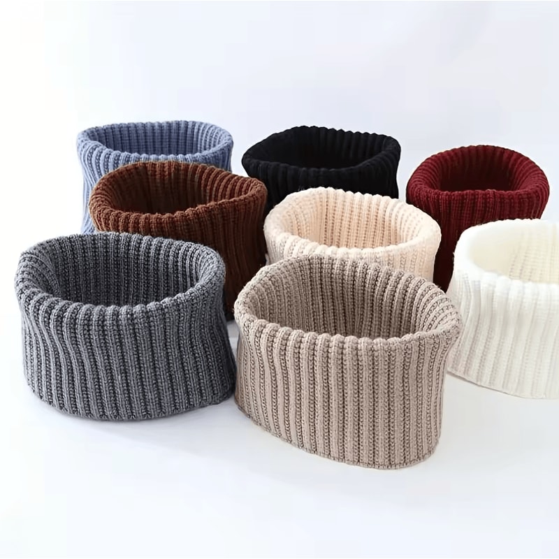 Winter Neck Warmer Scarf Thick Warm Elastic Convertible Headband Accessory 1