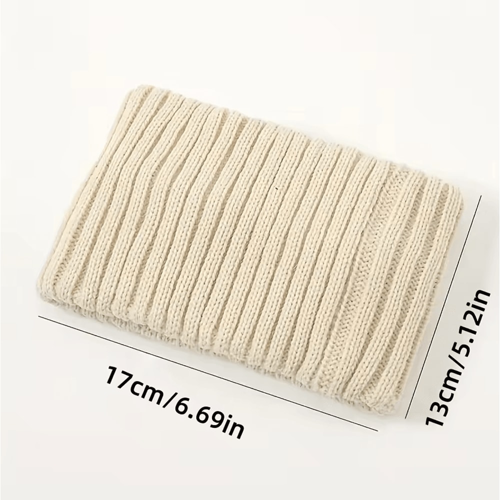 Winter Neck Warmer Scarf Thick Warm Elastic Convertible Headband Accessory 2