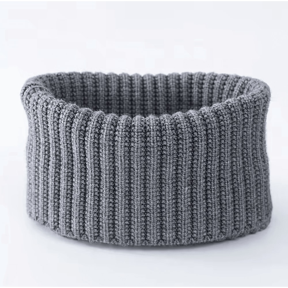 Winter Neck Warmer Scarf Thick Warm Elastic Convertible Headband Accessory 5