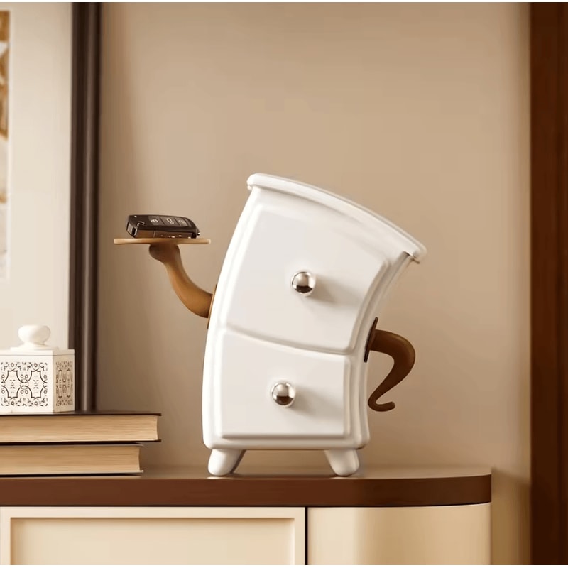 Unique Shape Jewelry And Cosmetic Storage Box Compact Puff And Accessory Organizer Tray 1