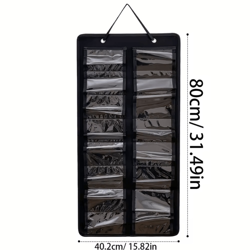 Wall Mounted Glasses Organizer With 16 Felt Slots DustProof Eyewear Storage Rack 3