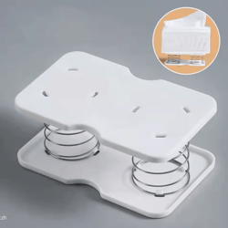 spring loaded automatic tissue dispenser box holder for home and office