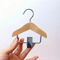 Mini Wooden Hangers With Stainless Steel Clips SpaceSaving Organizer For Pet Clothes And Accessorie 3