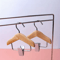 Mini Wooden Hangers With Stainless Steel Clips SpaceSaving Organizer For Pet Clothes And Accessorie 1