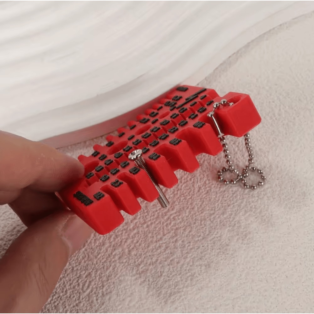 Portable Thread Checker And Drill Bit Gauge Nut Screw Measurement Tool 3