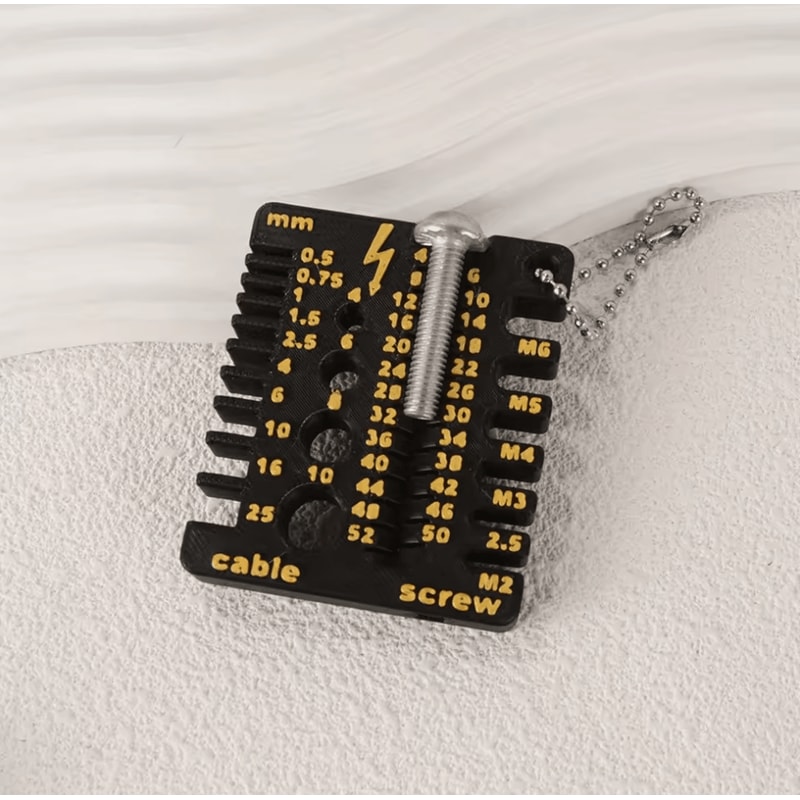 Portable Thread Checker And Drill Bit Gauge Nut Screw Measurement Tool 5