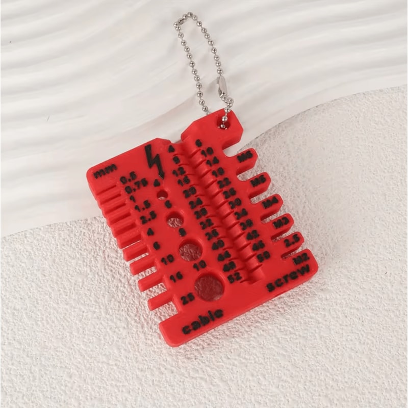 Portable Thread Checker And Drill Bit Gauge Nut Screw Measurement Tool 4