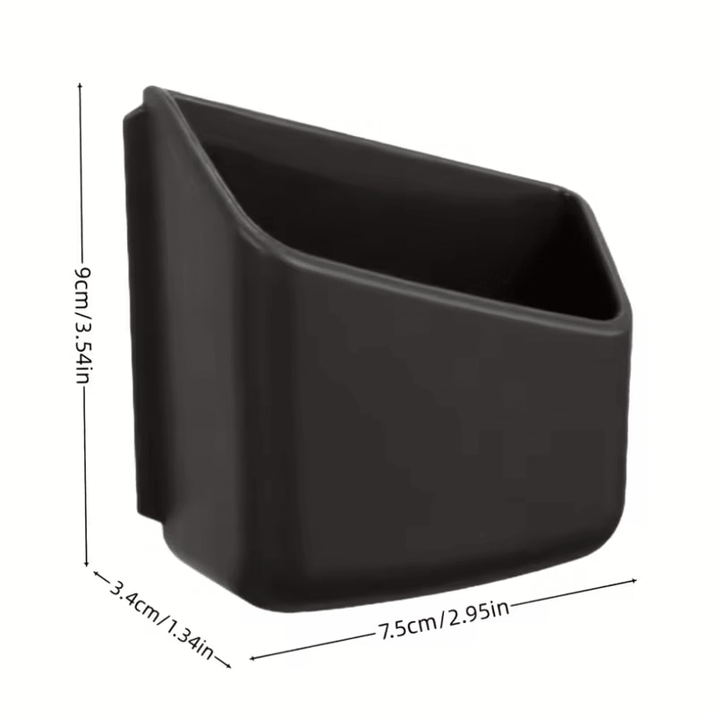 AntiSlip Car Phone And Glasses Organizer Dual Compartment Vehicle Interior Storage Holder 4