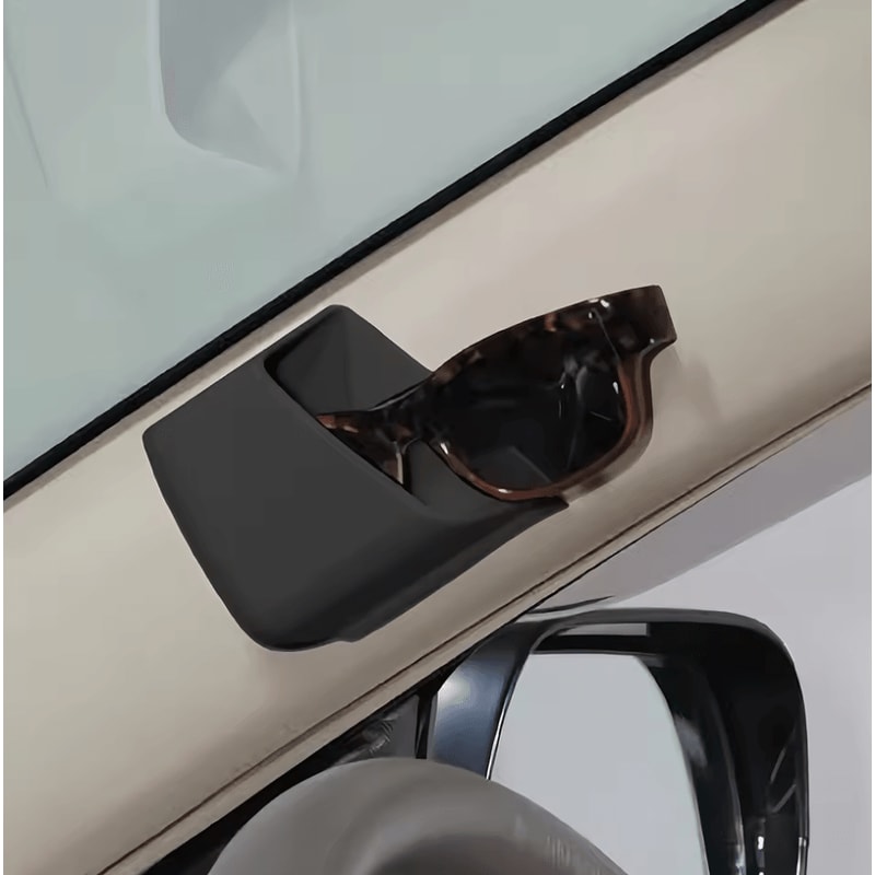 AntiSlip Car Phone And Glasses Organizer Dual Compartment Vehicle Interior Storage Holder 2