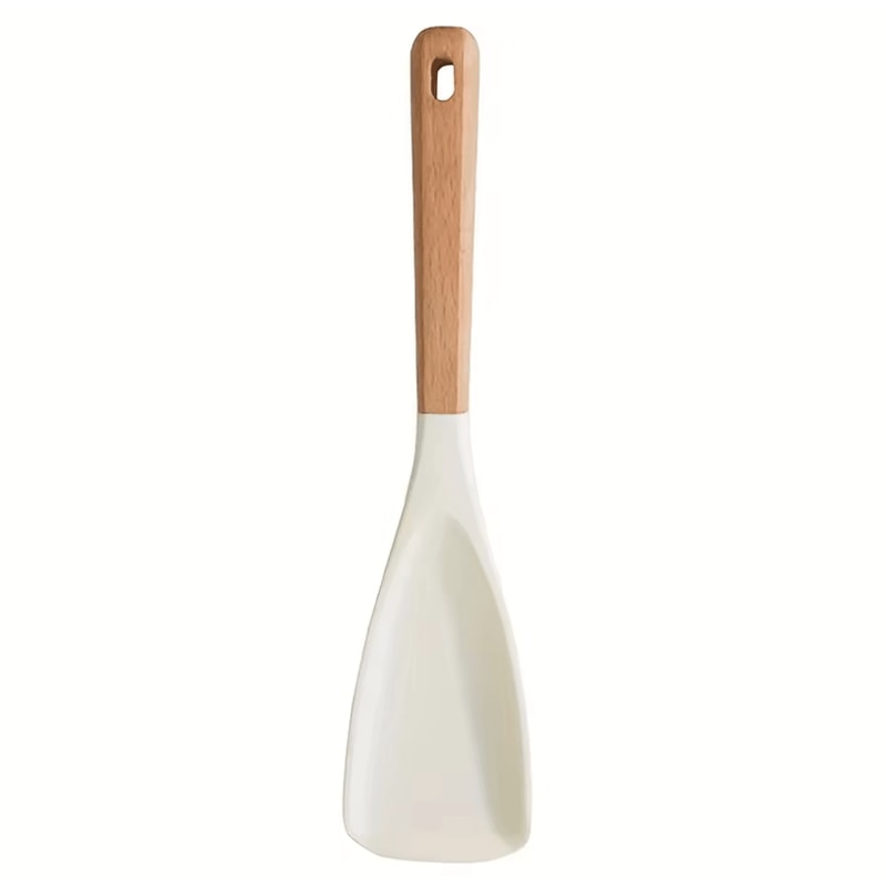 Multifunction Wooden Handle Cooking And Serving Spoon Safe For Nonstick Surfaces 5