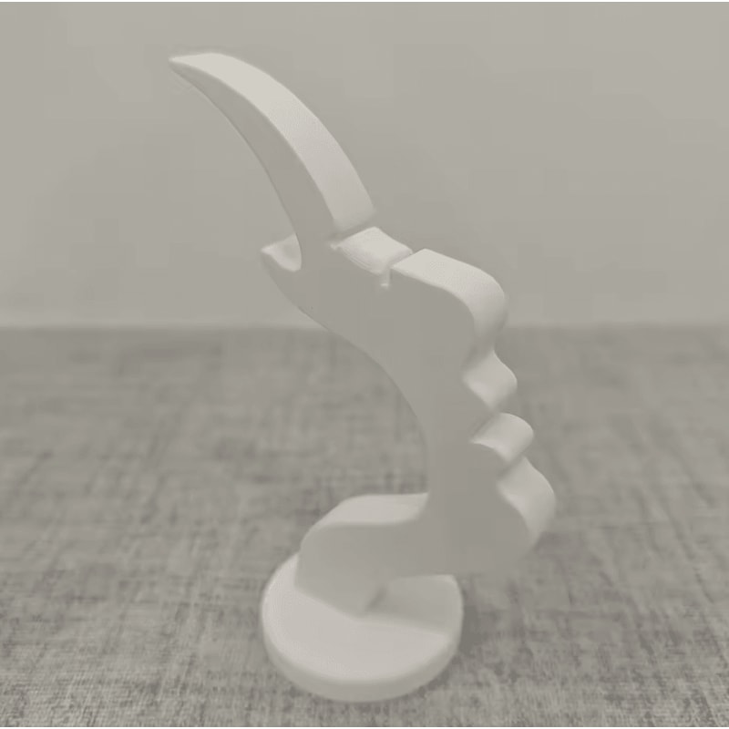 Artistic Curved Glasses Display Stand Sleek Modern Eyeglass Holder Case 4