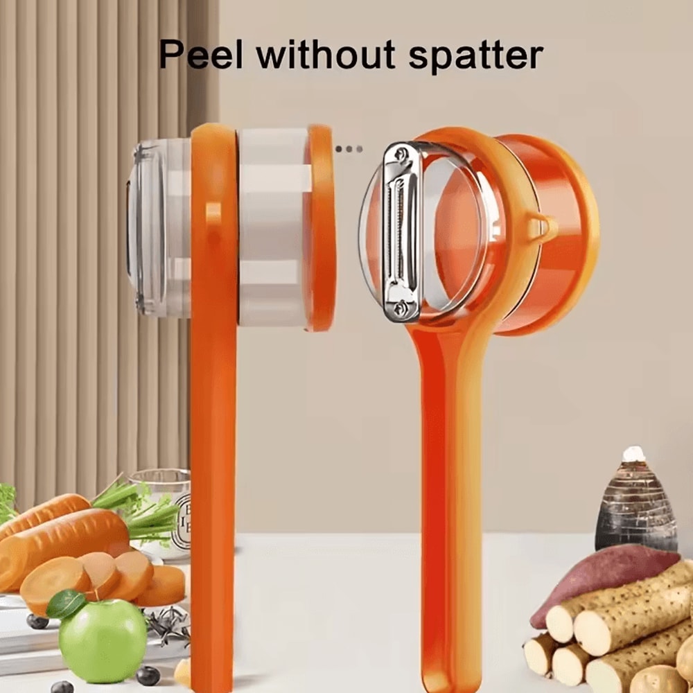 Multifunction Fruit And Vegetable Peeler With Storage Box Manual Kitchen Cutter 0