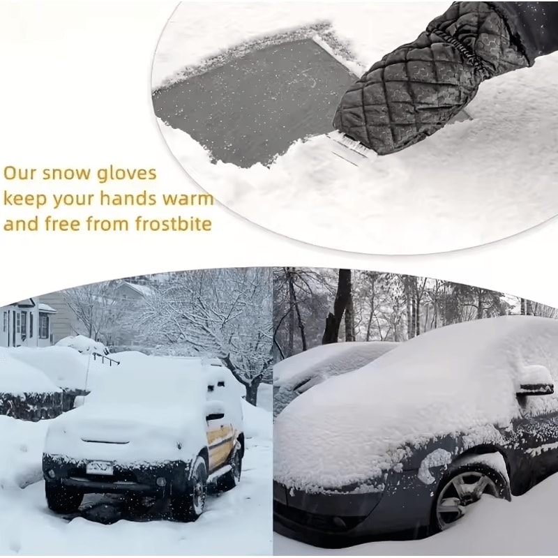 Heavy Duty Windproof Winter Car Ice Scraper And Snow Removal Tool With Reinforced Grip 1