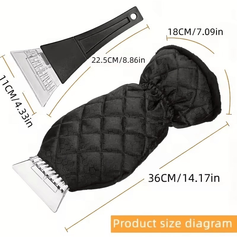 Heavy Duty Windproof Winter Car Ice Scraper And Snow Removal Tool With Reinforced Grip 3
