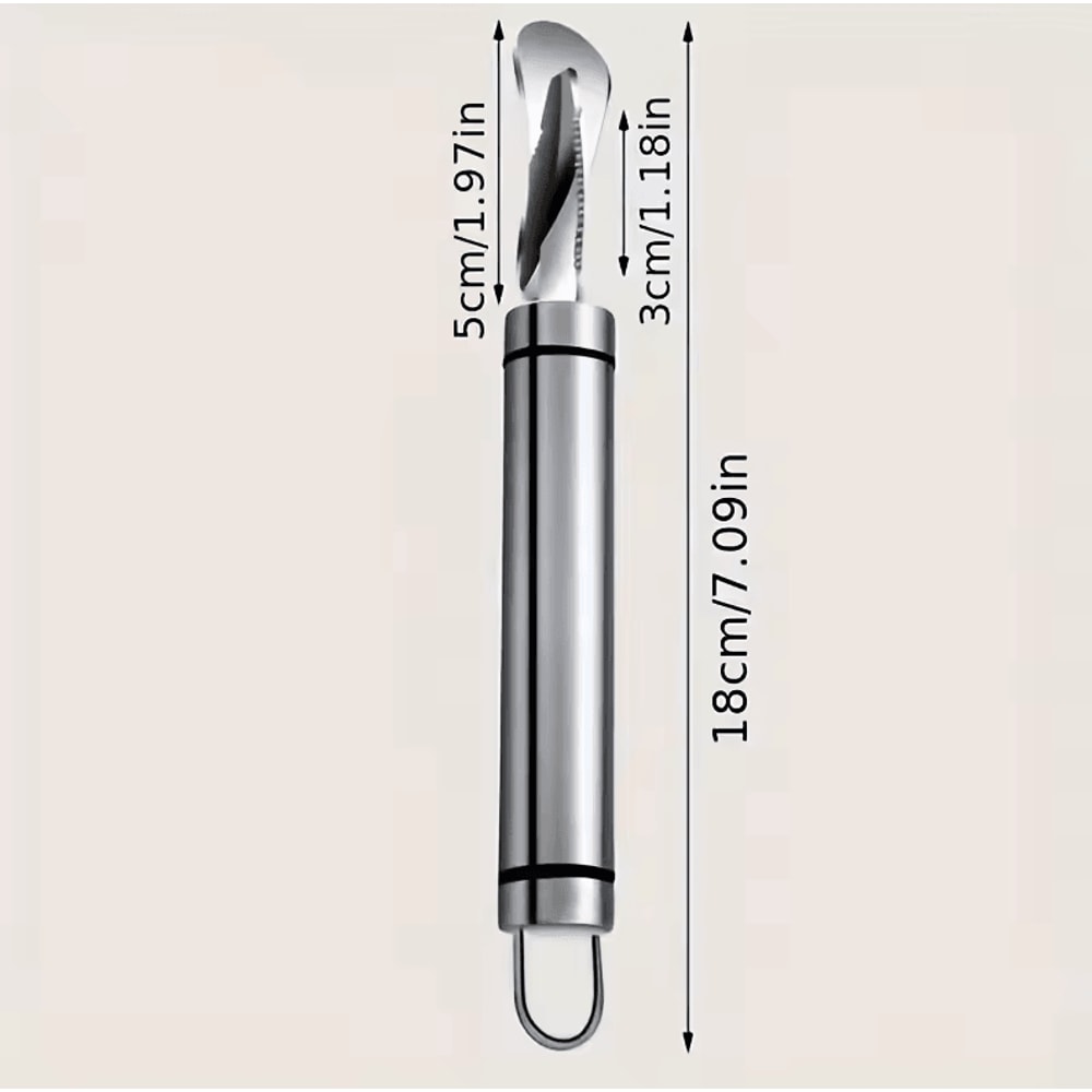 Stainless Steel Citrus Peeler And Cutter Orange Lemon Peeler Tool With Handle 4
