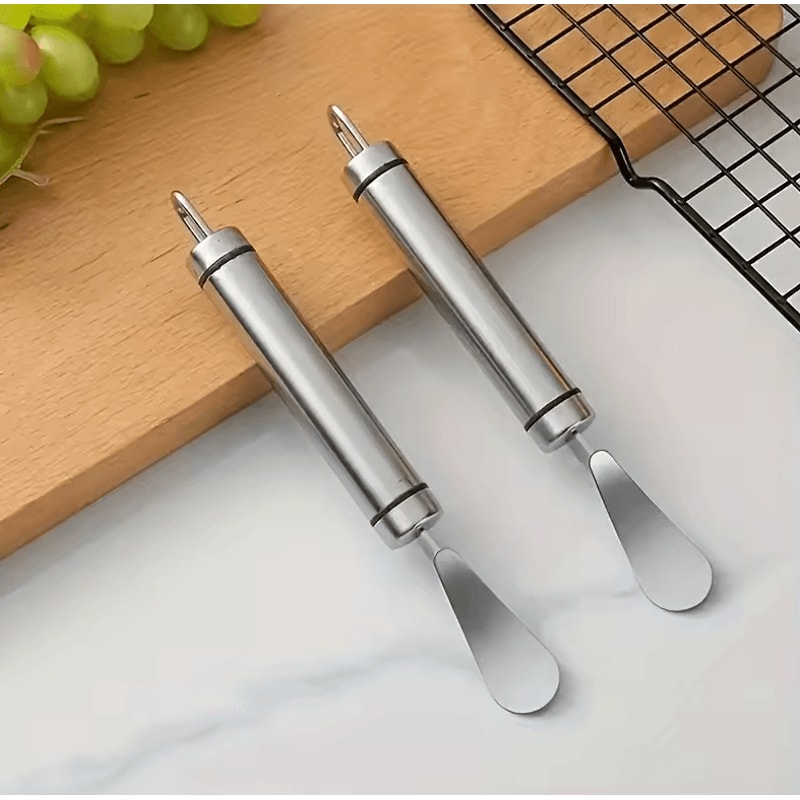 Stainless Steel Citrus Peeler And Cutter Orange Lemon Peeler Tool With Handle 2