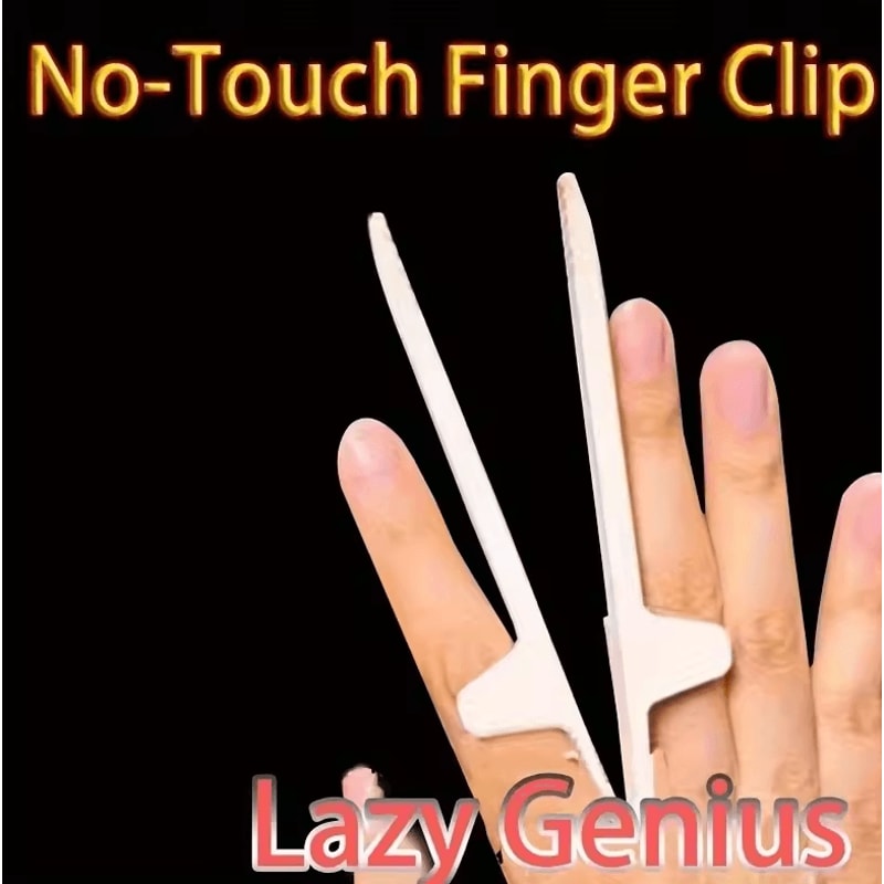 2pcs NonContact MultiFinger Food Gripper Clips Lazy Chopstick And Snack Eating Tool 2
