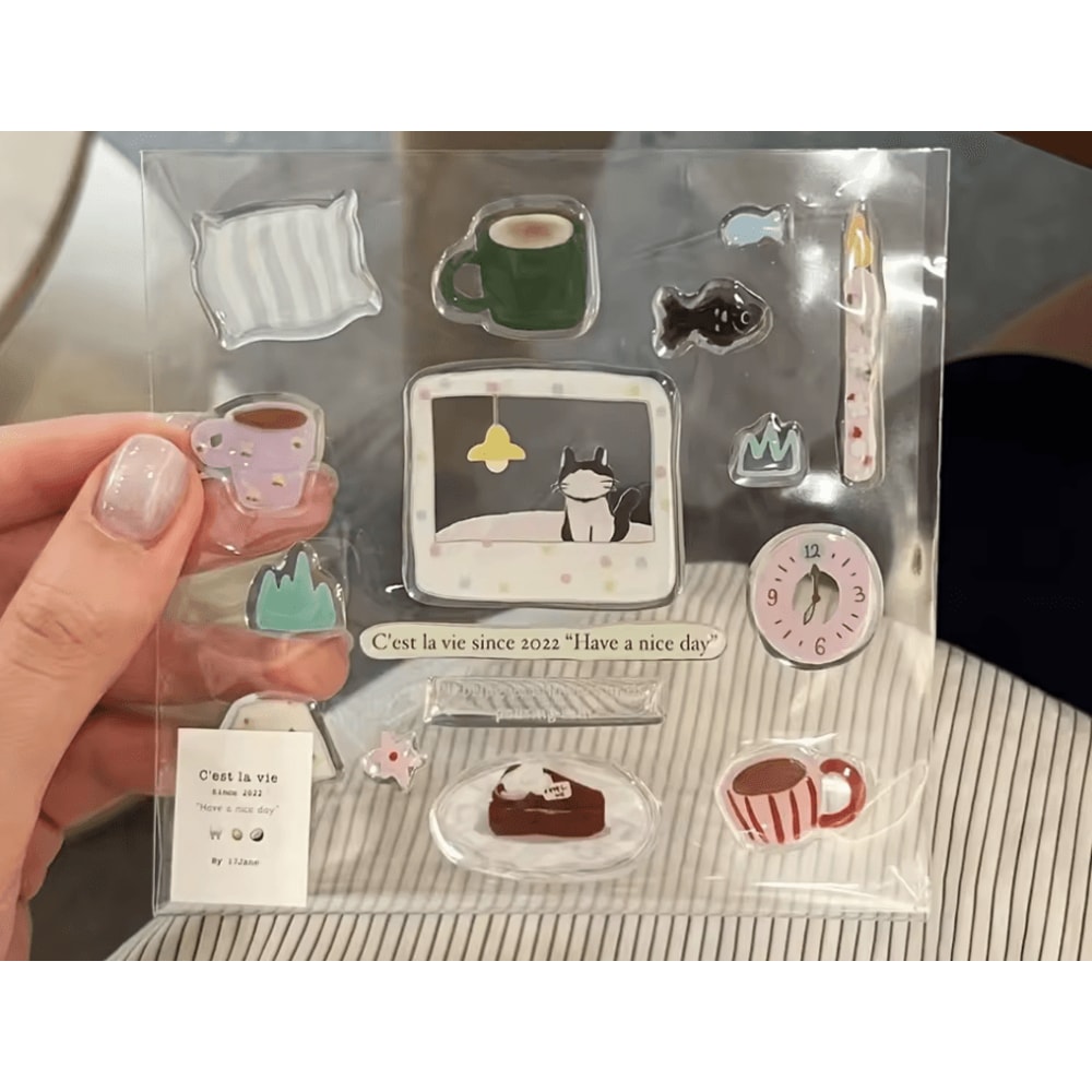 Cute Cartoon Jelly Nail Stickers Korean Style SelfAdhesive Nail Art Decals 1