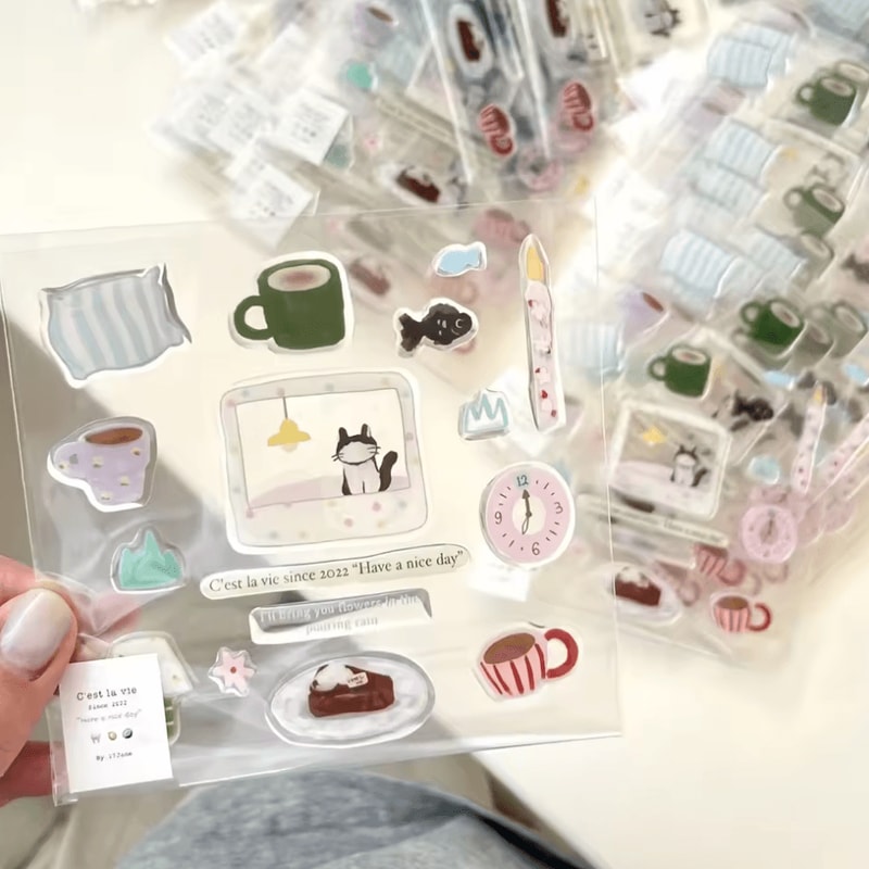 Cute Cartoon Jelly Nail Stickers Korean Style SelfAdhesive Nail Art Decals 4