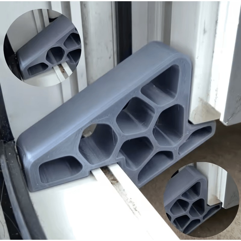 HeavyDuty AntiSlip Door Stopper Wedge Indoor Rubber Door Blocker 1