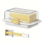 Butter Cheese Storage Box Set Refrigerator Organizer With EasyClean Lid 3