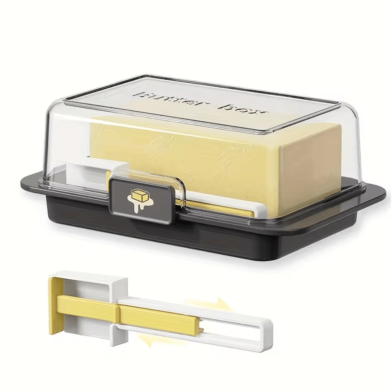 Butter Cheese Storage Box Set Refrigerator Organizer With EasyClean Lid 4