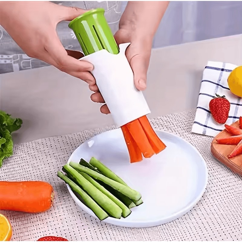 Manual ABS Vegetable Chopper Slicer EasyUse Kitchen Food Prep Tool 0
