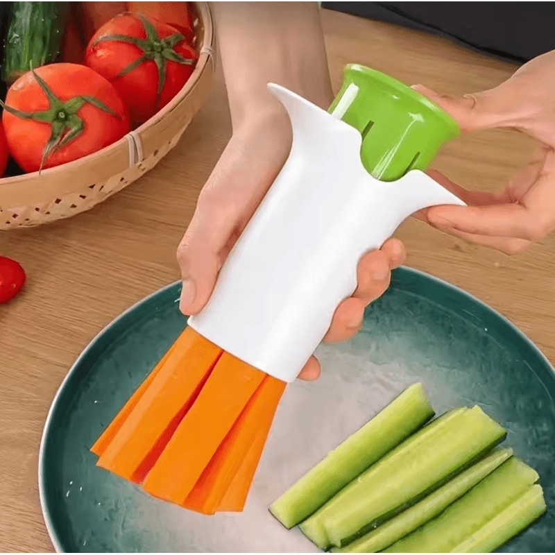 Manual ABS Vegetable Chopper Slicer EasyUse Kitchen Food Prep Tool 2