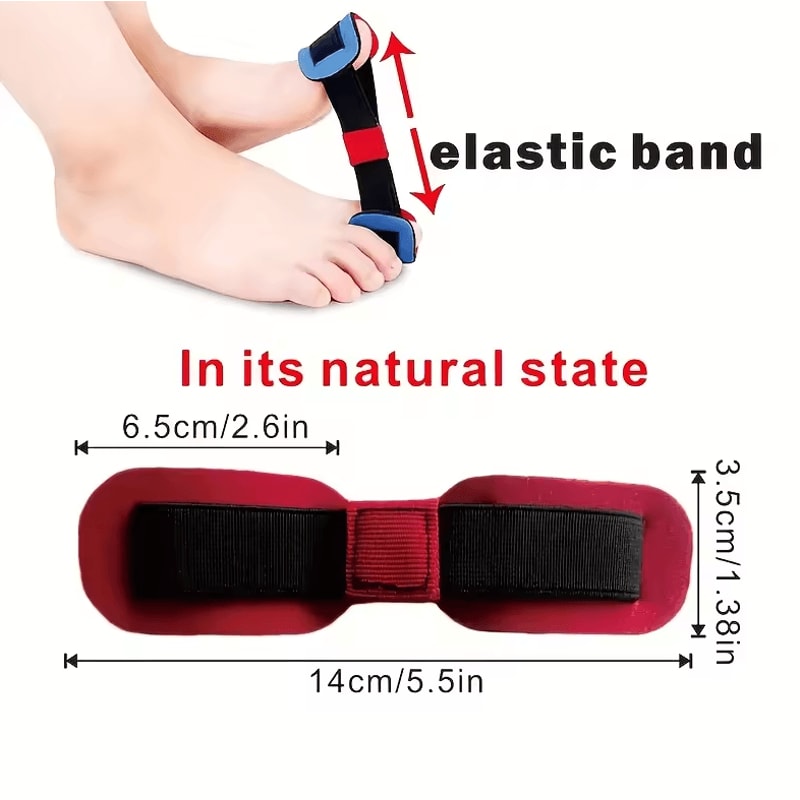 Elastic Toe Training Band Double Loop Resistance Foot Muscle Exerciser 2
