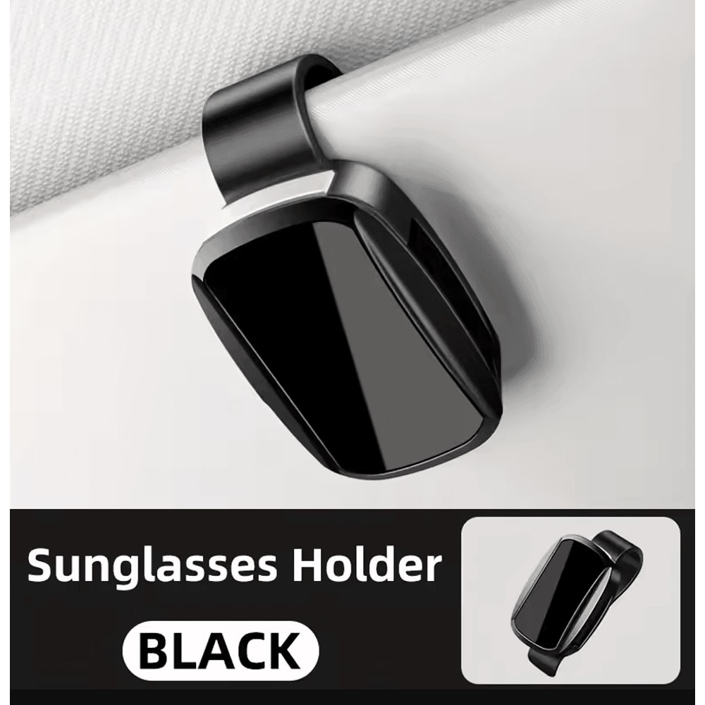 YALIS Universal Car Glasses Holder ABS Resin Dashboard Clip Sunglasses Organizer 5