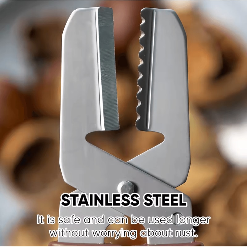 Stainless Steel EasyGrip Chestnut And Nutcracker Tool For Kitchen Dining 1
