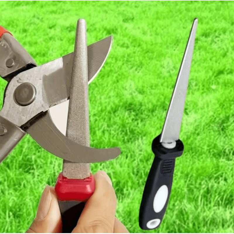 Diamond Sharpening Stone DoubleSided With Grip Handle For Knives Tools 0