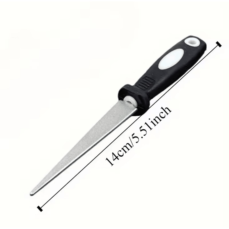 Diamond Sharpening Stone DoubleSided With Grip Handle For Knives Tools 4