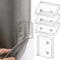 4pcs Windproof SelfAdhesive Shower Curtain Clips Transparent Bathroom Curtain Fasteners 5