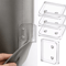 4pcs Windproof SelfAdhesive Shower Curtain Clips Transparent Bathroom Curtain Fasteners 5