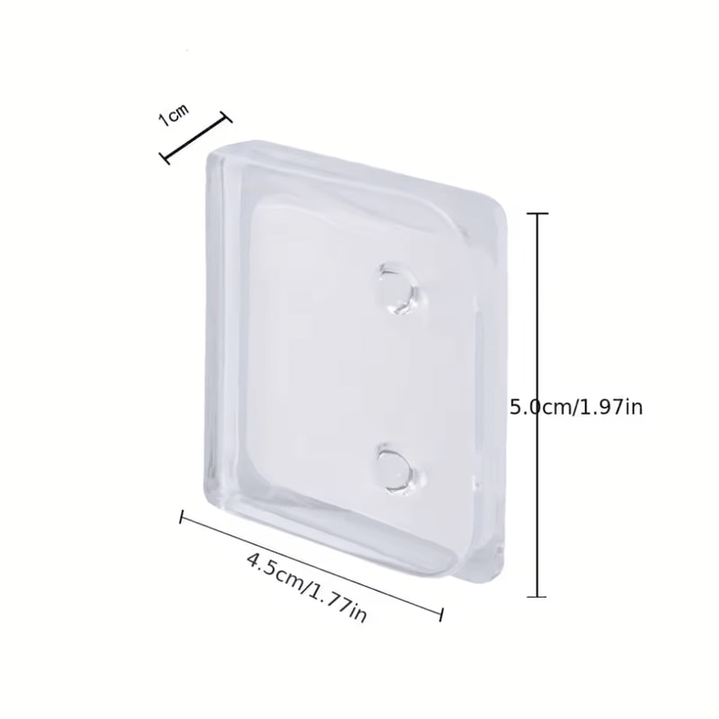 4pcs Windproof SelfAdhesive Shower Curtain Clips Transparent Bathroom Curtain Fasteners 4