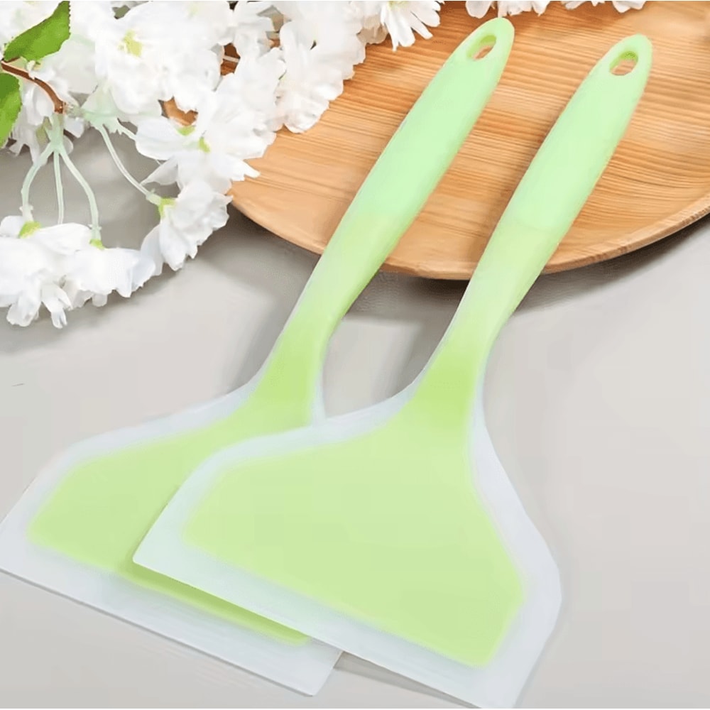 Silicone HeatResistant NonStick Cooking Spatula Utensil For Kitchen BBQ Baking 0