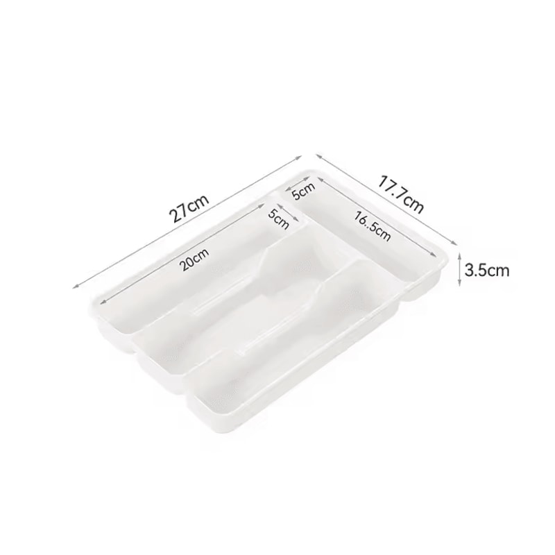 45 Compartments Cutlery Organizer Drawer Divider Tray Kitchen Utensil Storage Box 6