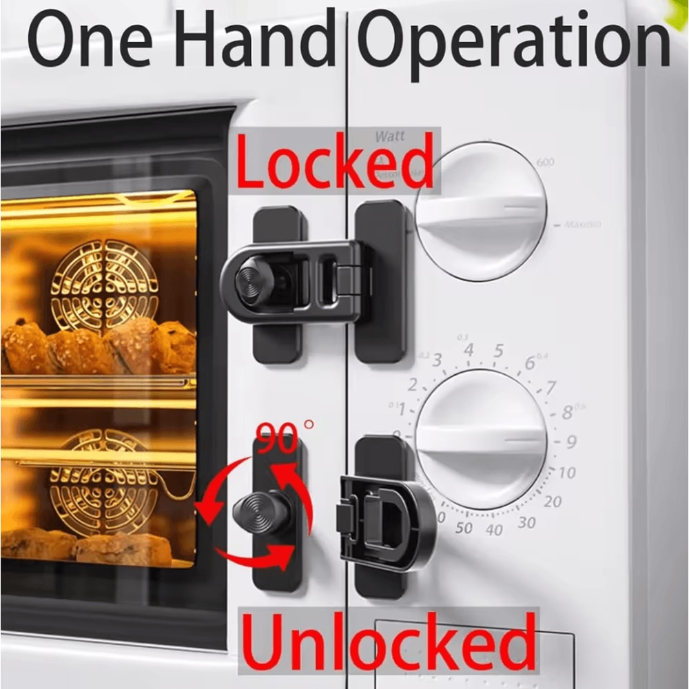 Fridge Child Safety Lock Refrigerator Freezer Door Lock Baby Proofing Strap 1