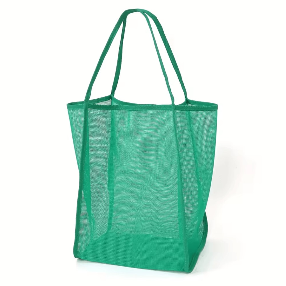 XL Beach Toy Bag Extra Large Foldable Mesh Tote With Sturdy Handles 3
