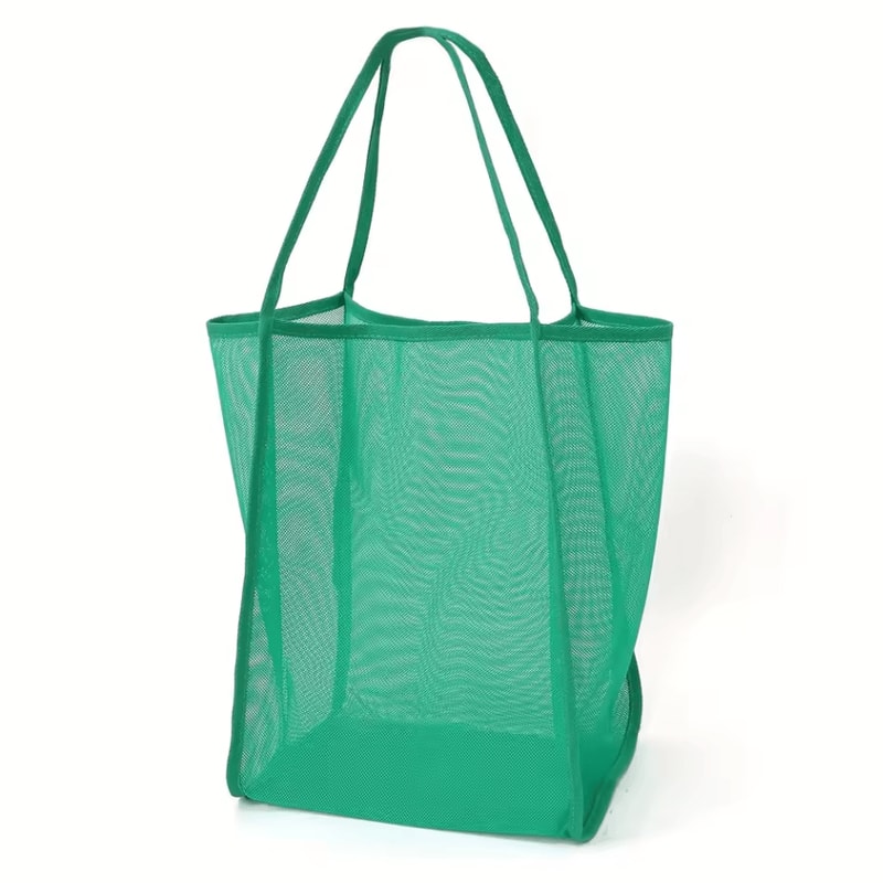 XL Beach Toy Bag Extra Large Foldable Mesh Tote With Sturdy Handles 3