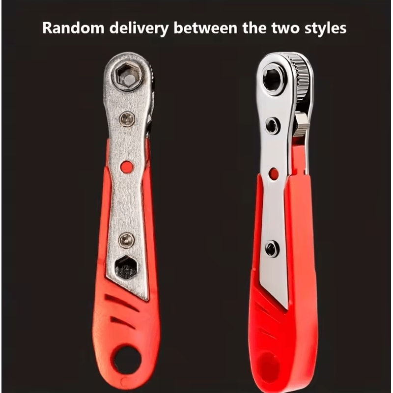 Multifunction Bidirectional Ratchet Screwdriver With Right Angle And Magnetic Wrench Red Compact To 4